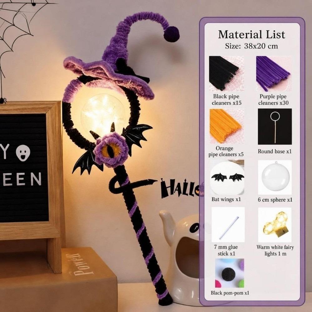 Bendable DIY Halloween Magic Wand with Light String Handheld Lantern Wand  Halloween Party