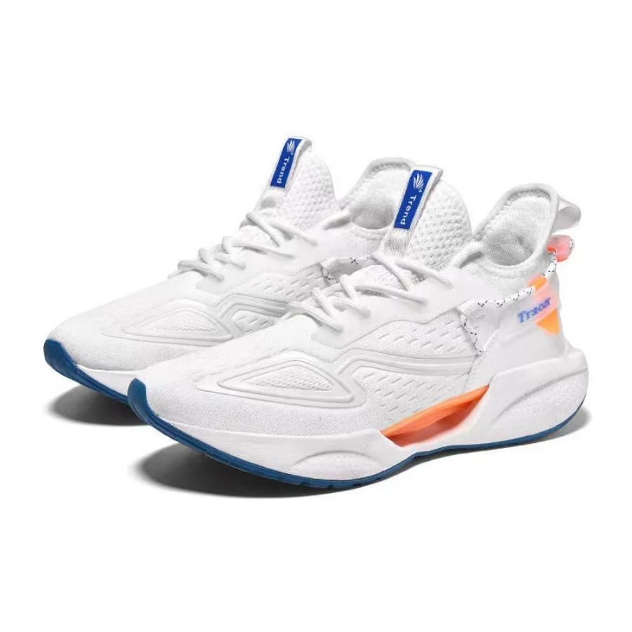 2025 Men's Breathable Knit Running Shoes Flat Casual Shoes Men's Lace-up Sneakers Walking Training Spring and Autumn Men's Shoes