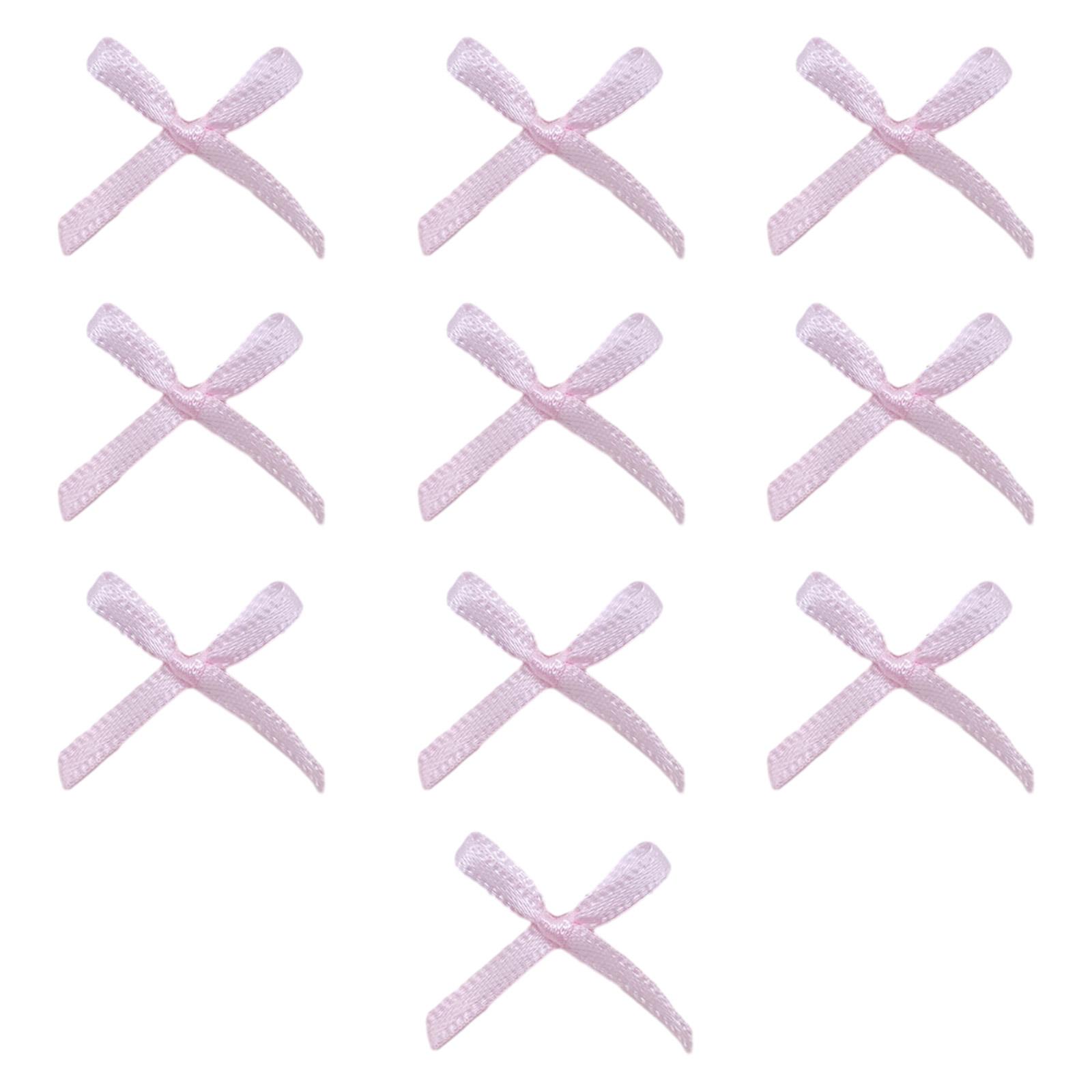 

10 Pcs DIY Bangs Hair Clip Tiny Bows Hair Barrettes Lovely Handmade Colorful Hair Barrettes Hairstyle Accessories розовый