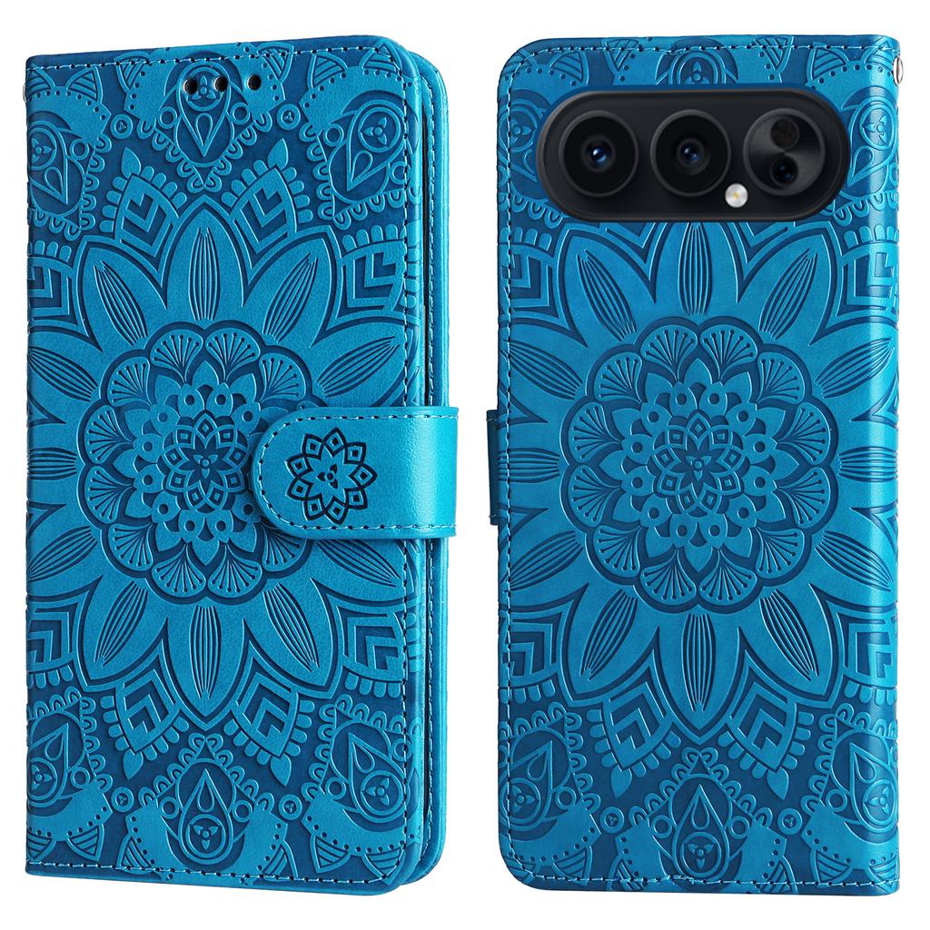 For Honor 500 Pro 5G/Honor 500 5G Case Sunflower Imprint Leather Wallet Phone Cover