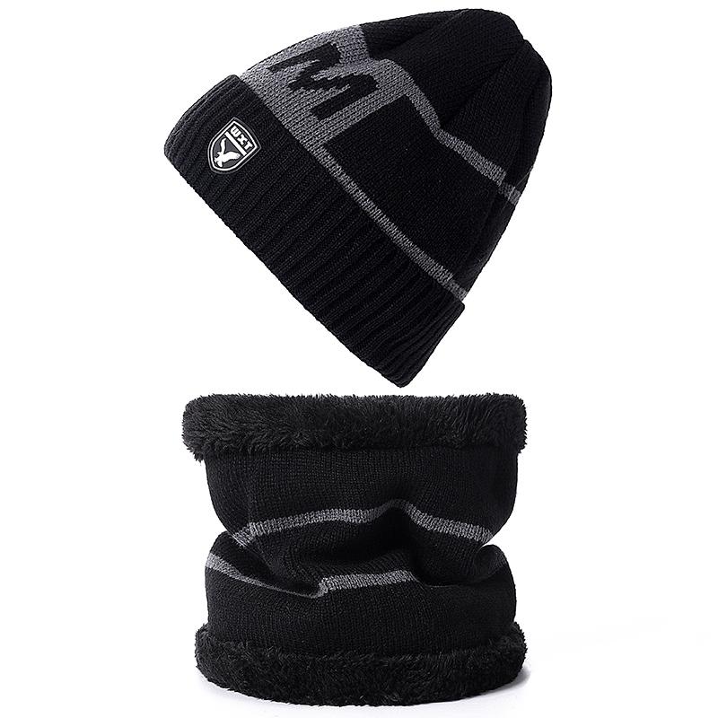 Nuovi cappelli invernali per uomo moda set caldo casual caldo cappello lavorato a maglia berretto da esterno cappello berretto
