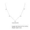 Elegant Double Layer Chain Bowknot Charms Necklace for Women, Stainless Steel Y-shaped Thin Link Necklace, Fashion Jewelry Gifts