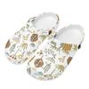 Art Printed EVA Travel Clogs Unisex Lightweight Soft Sole Travel Use Slip On Beach Garden Daily Walking Beach Sandals Comfort Fit