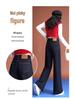 Women's High-Waisted Wide-Leg Denim Jeans - Spring/Autumn 2025 Collection, Casual Slimming Loose-Fit Pants