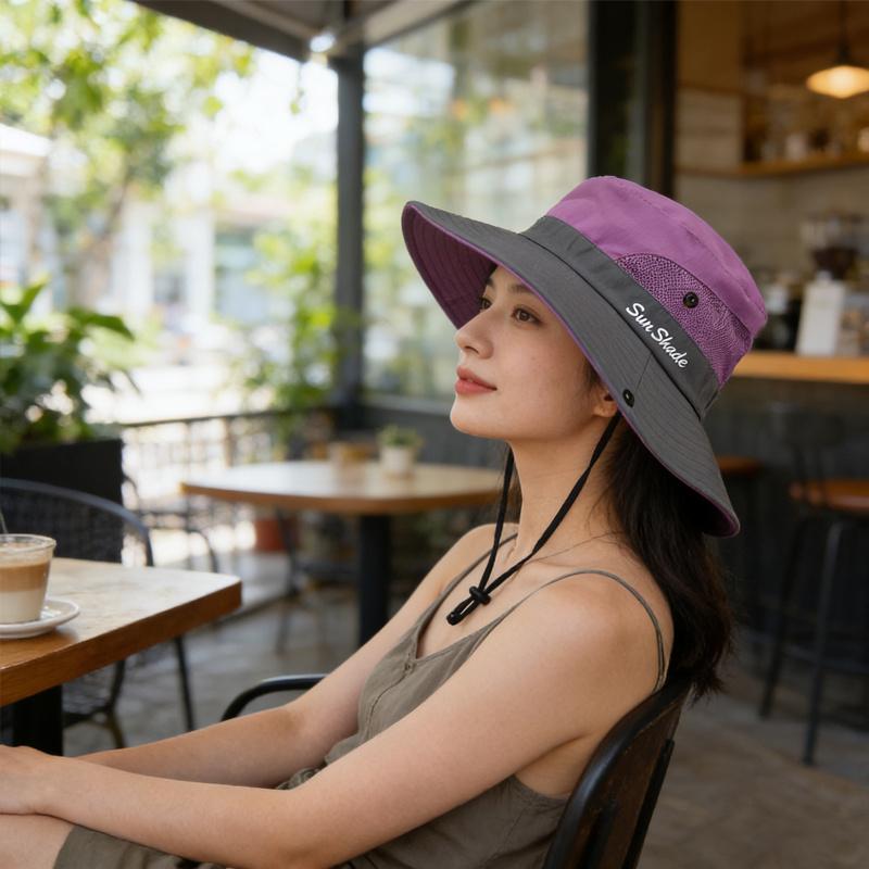 Cappello da Sole Estivo Unisex a Tesa Larga con Rete Traspirante, Tessuto Leggero Protezione Completa per Viso e Collo per Pesca Escursionismo Campeggio Spiaggia Uso Esterno