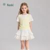 Zhimu Girls' Faux Layered Short Sleeve T-Shirt