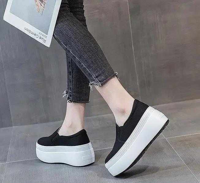 Fashion 2025 Size 34-39 Women Casual Loafers Leopard Flats Shoes Real Leather Platform Summer Slip-On Slouchy Mid Heels Daily