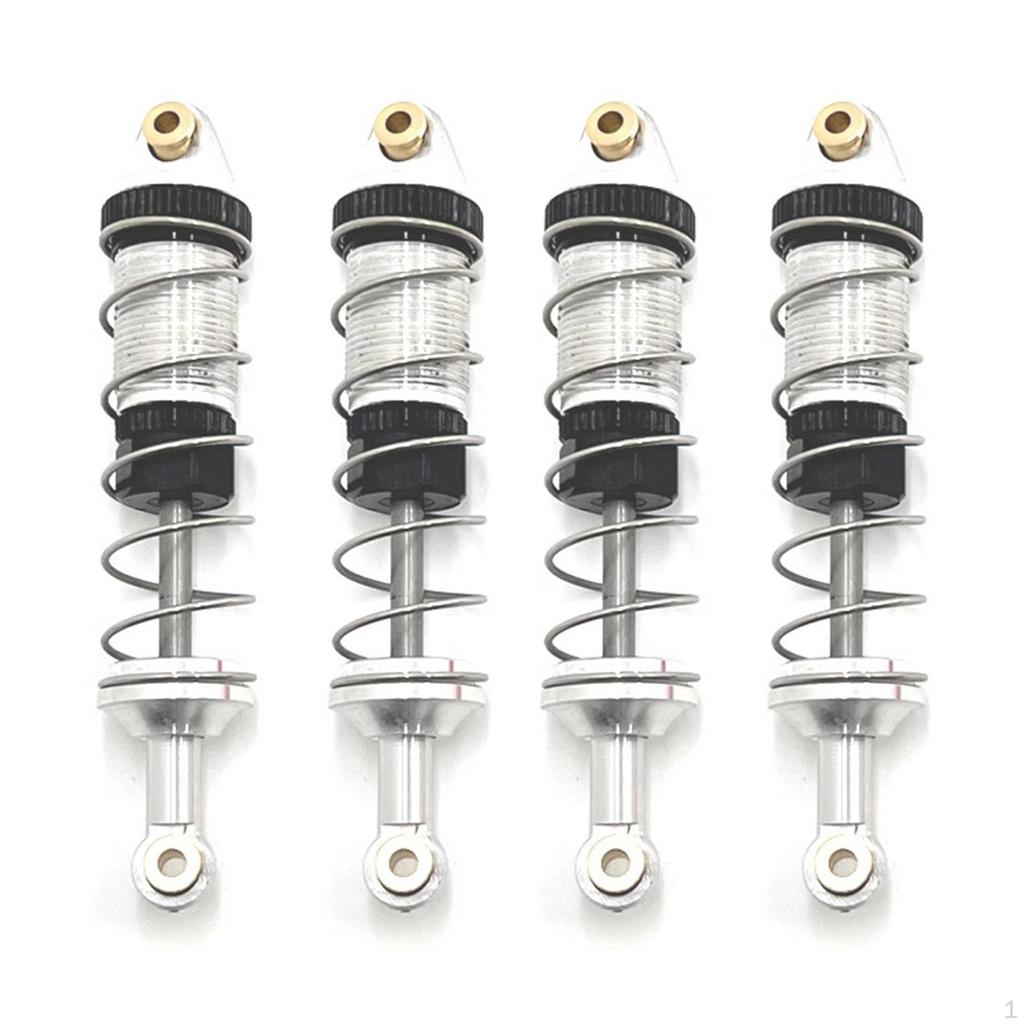 4 Pieces Front and Rear RC Shocks Damper for 16207 16210 H6 1:16 Scale Car Vehicles