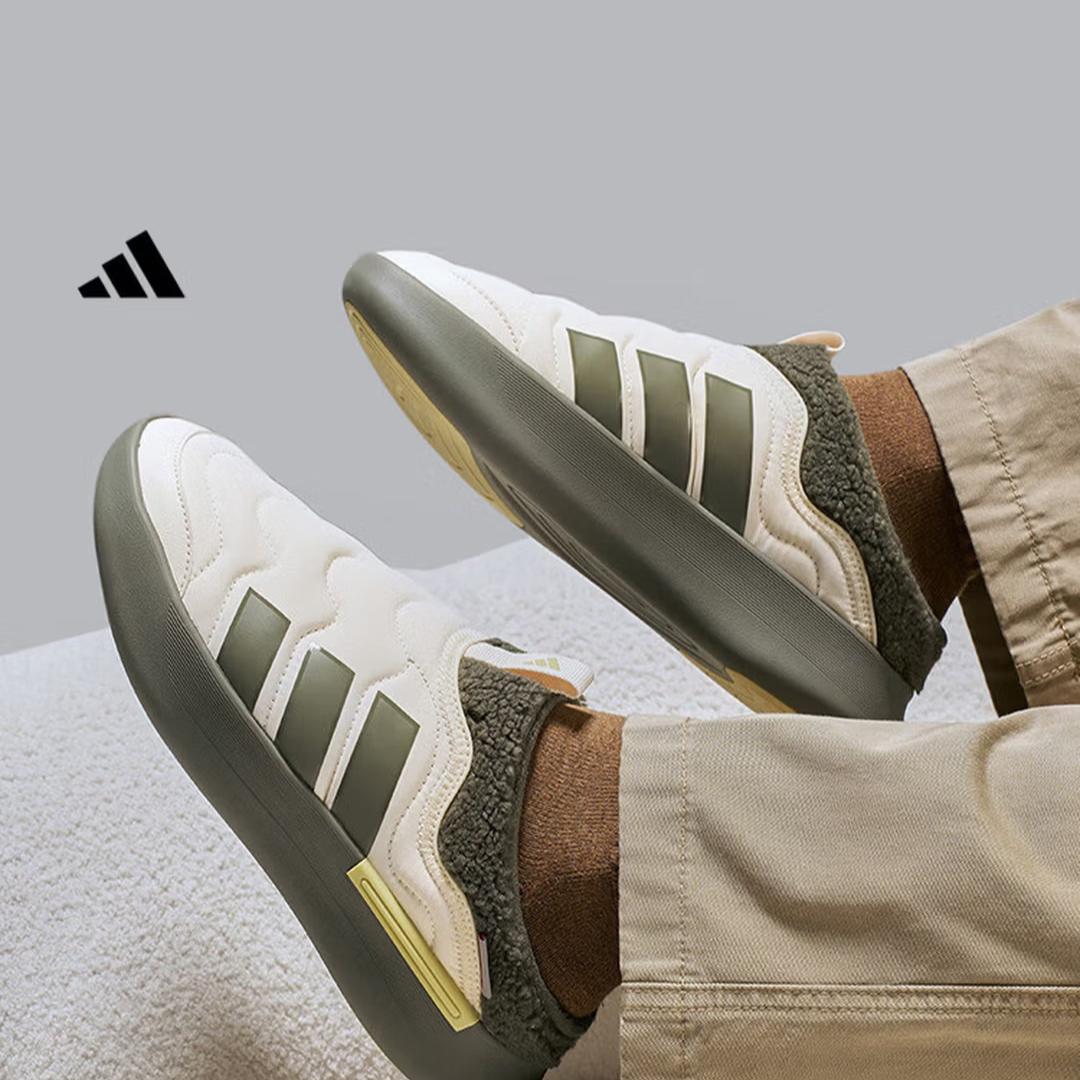 

Адидас ADIPUFF Лоферы Обувь Мюллера Хлопковая Обувь для Мужчин и Женщин Adidas JR0062 38 белый