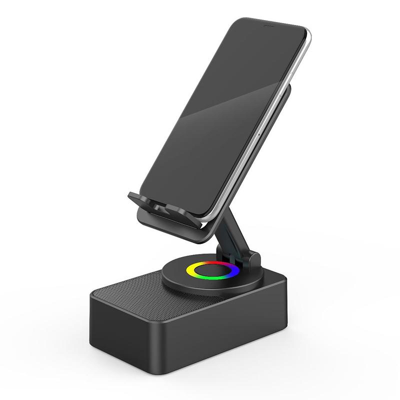 Universal Wireless Speaker Phone Holder For Iphone For Samsung Huawei Xiaomi Foldable Tablet Stand Bracket For Video Tv Movie