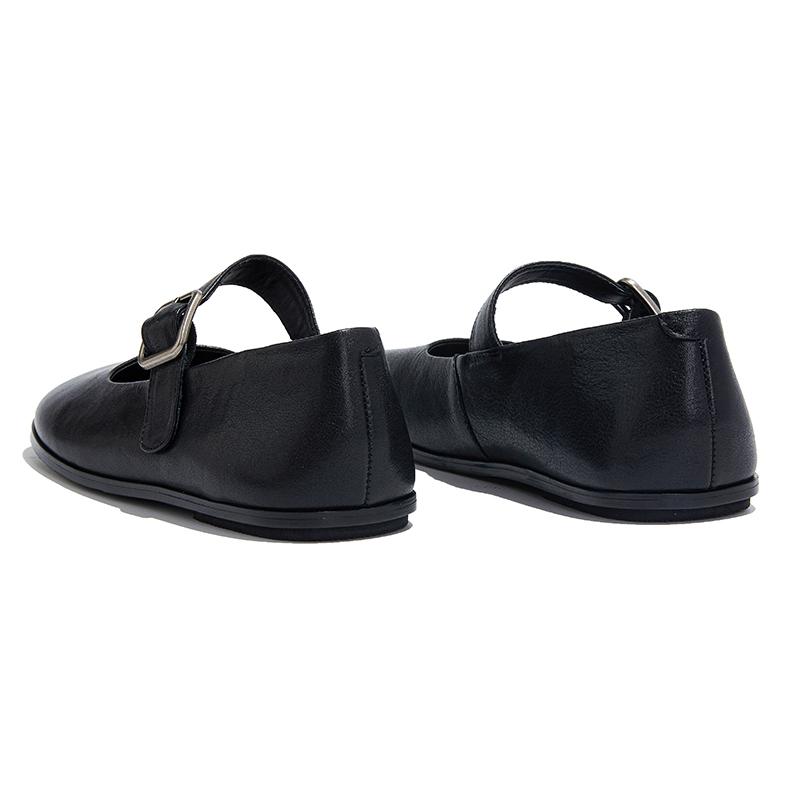 Fashion AIYUQI Mary Jane Female Shoes 2025 New Genuine Leather Shoes Women Non-slip Large Size Square Toe Buckle Ballet Flats Women