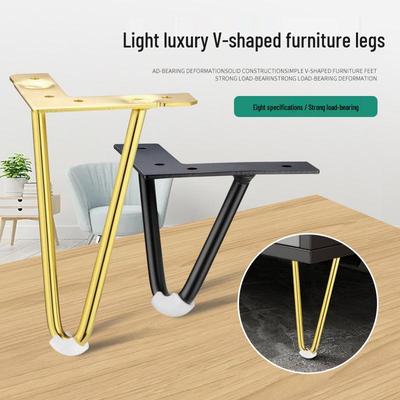 Modern Simple Iron Angled Furniture Feet for TV Cabinet and Sofa