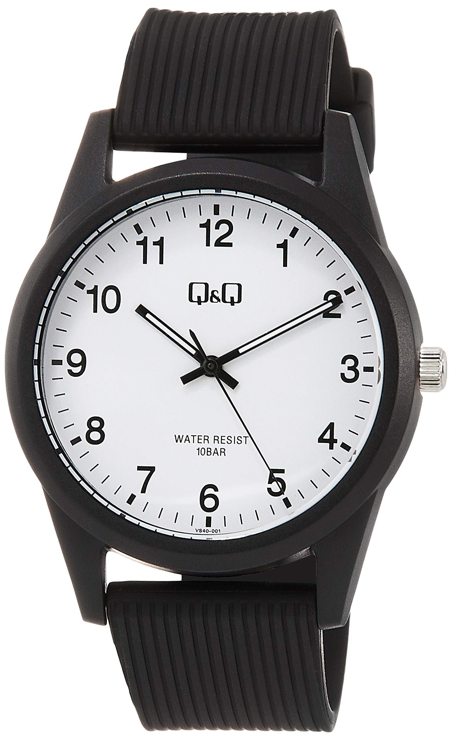

Citizen Q&Q Wristwatch, Analog, Waterproof, Urethane Strap, Black x White (Arabic), Quartz Watch, Resistant to 10 ATM, Simple
