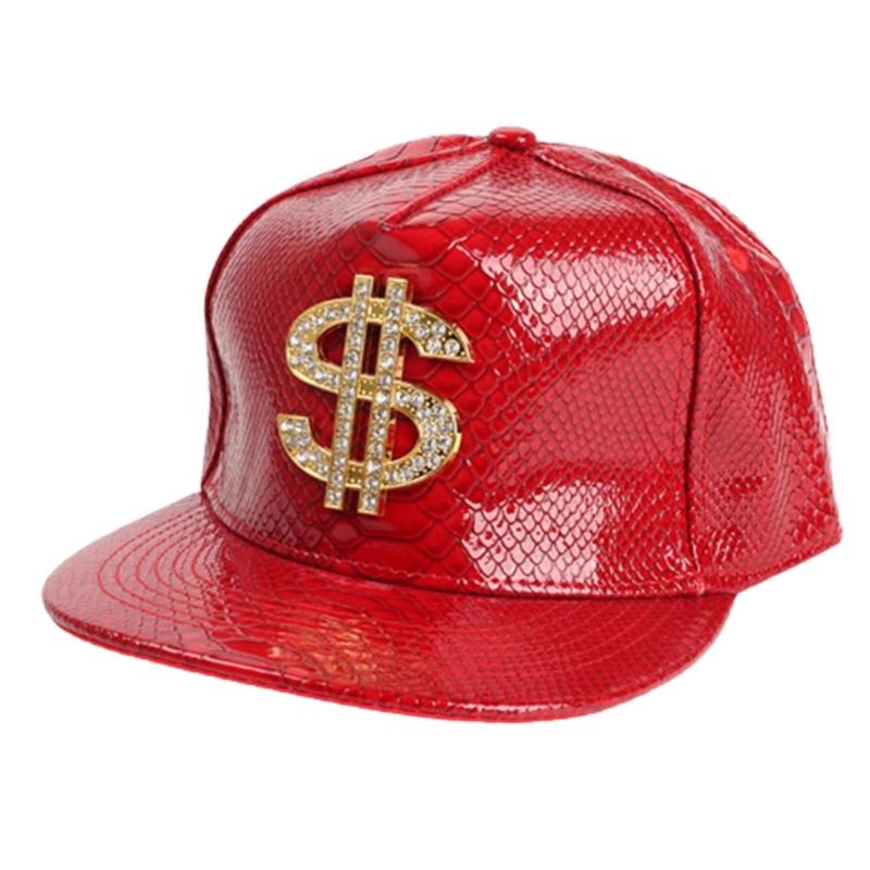 Girls Boys Dollar Badge Baseball Caps Fish Pattern PU Breathable Hat