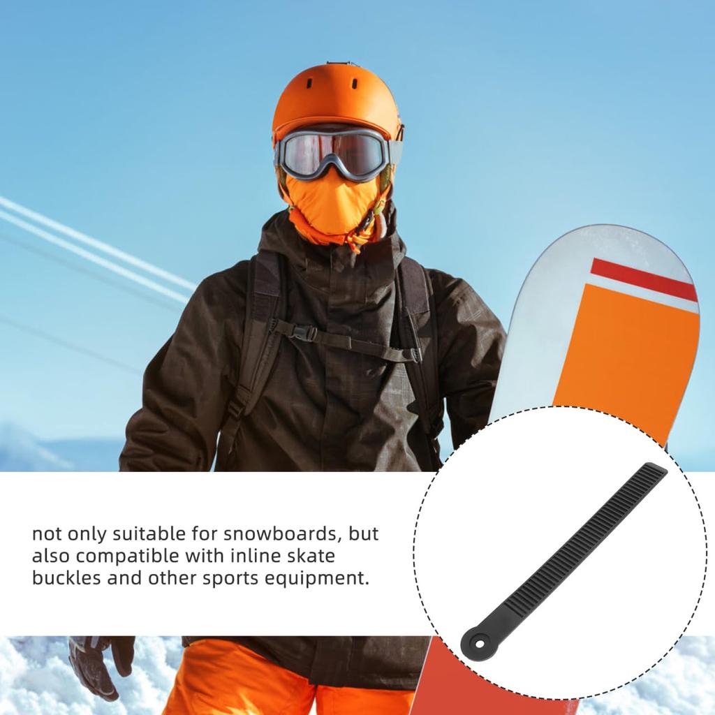 Kisangel Snowboard Binding Replacement Set of 2 with for Snowboards and Roller Made of Lightweight and Black Straps, Screws, Skates, ABS, Portable,