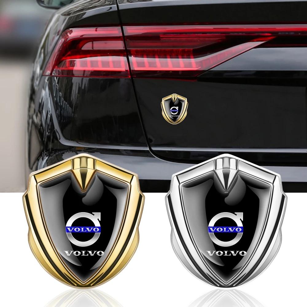 3D Metalen Schild Volvo Auto Embleem Sticker, Spatbord Kofferbak Carrosserie Decoratief Badge Decal voor Volvo XC60 XC90 S60 S90 Auto Accessoires