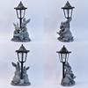 JYL TS/048,Hot Selling Rabbit Family Solar Outdoor Light Resin Statue for Garden Lawn Decorative Night Lamp