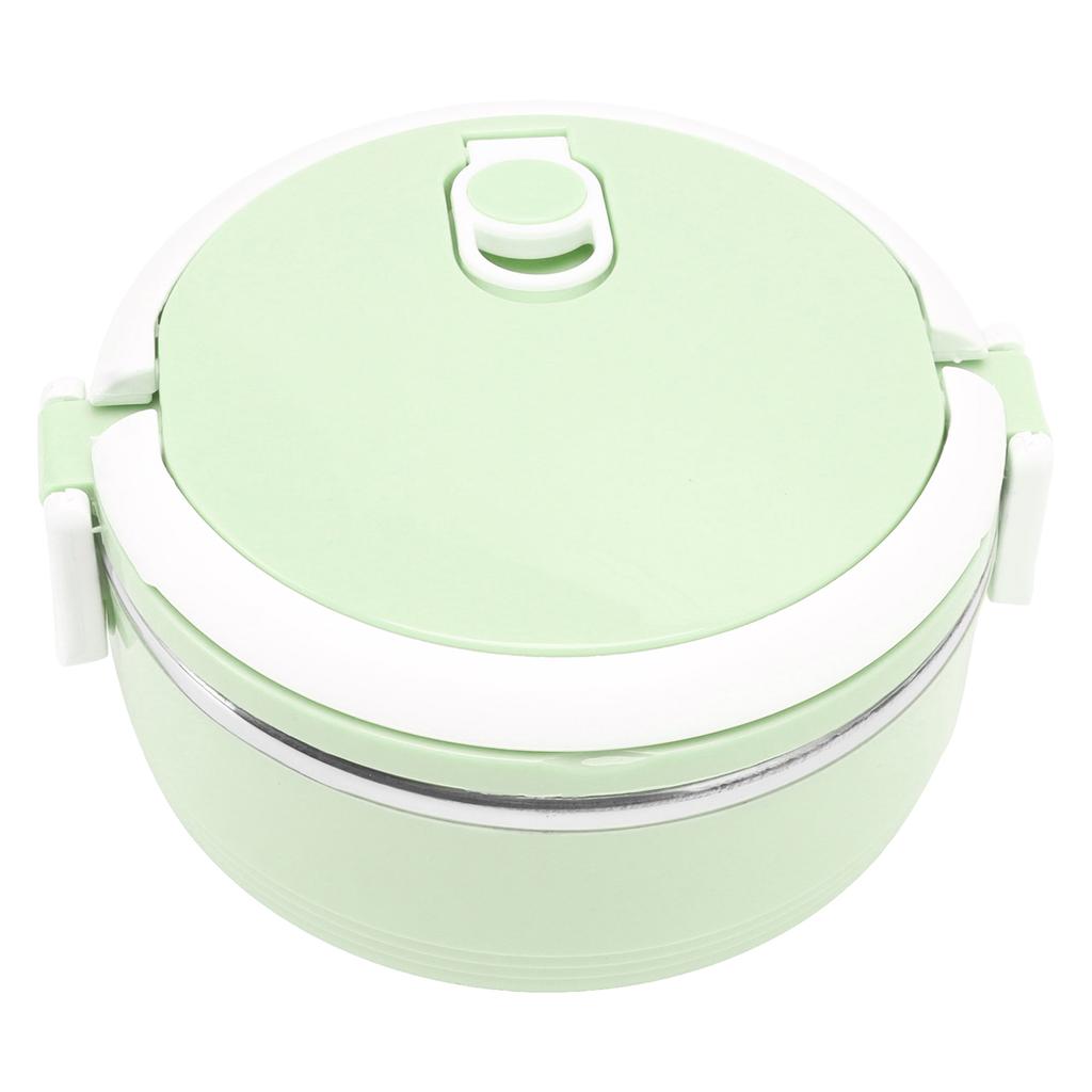 Thermal Lunch Box Stainless Steel Single Layer Portable Insulated Bento Box with Safety Buckle for
