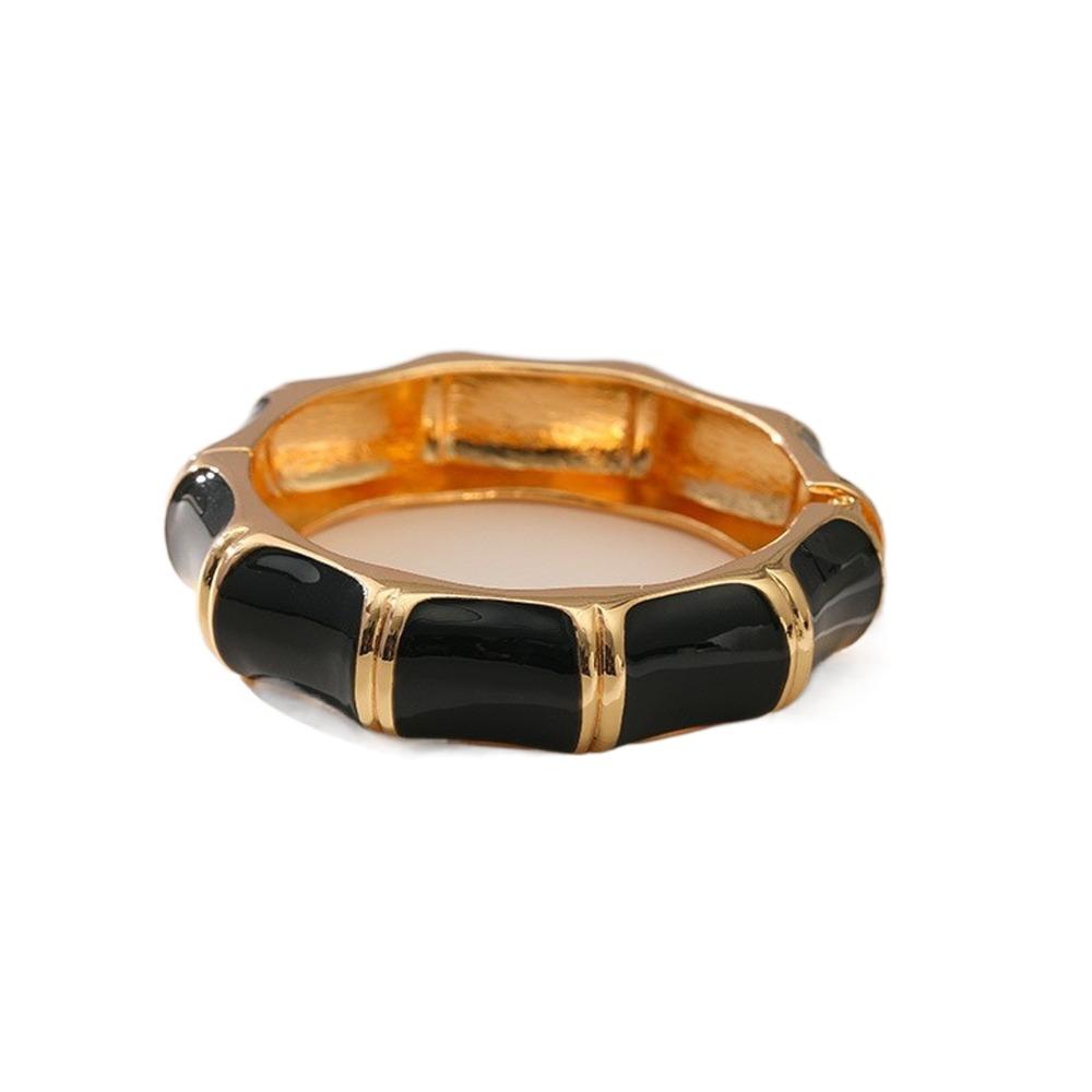 Zinc Zinc Alloy Acrylic Bangle Vintage Retro Hand Ring Creative Irregular Chunky Bangles  Gift