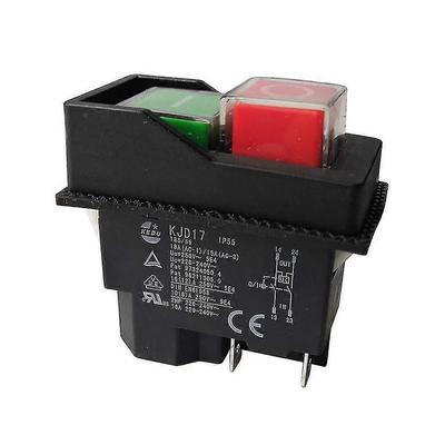 KJD17 4-Pin Elektromagnetischer Druckschalter für Industriemaschinen, Elektrowerkzeuge weniger