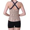 Adjustable Xxxl Xxl Waist Trainer Posture Corrector Widened Back Belt Lumbar Support With Warm Patches