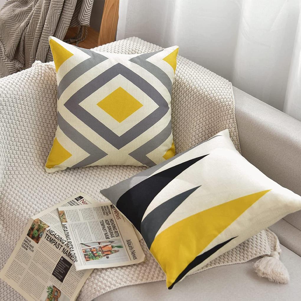 No Fading And No Fraying Geometric Pattern Cushion Cover Decoration Choice Home Decor Cushion Pillow