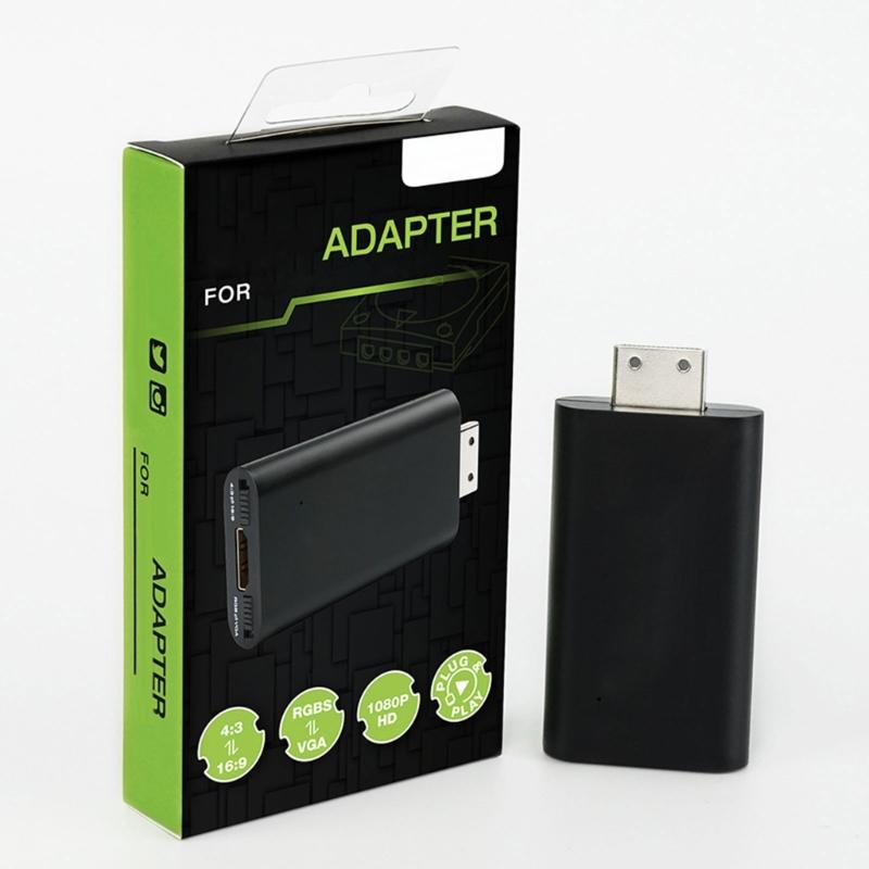 Videospiel-Adapter für Konsolen-Spiel-Adapter 16:9/4:3 Austausch RGBS VGA zu HDTV Konverter Gaming Zubehör