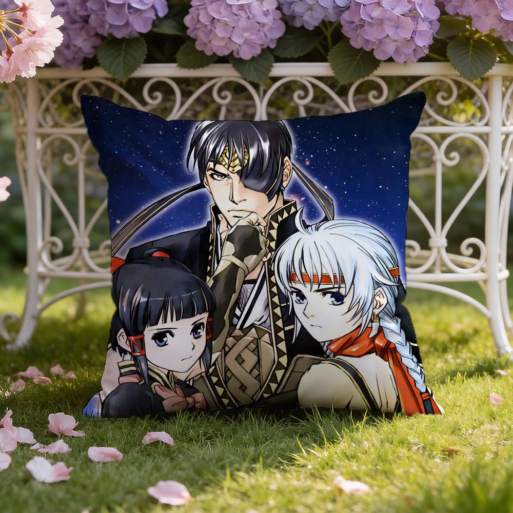 Anime G-Genso S-Suikoden Cushion Cover Home & Car Dual-Scene Pillow Cover: Reversible for Premium Comfort
