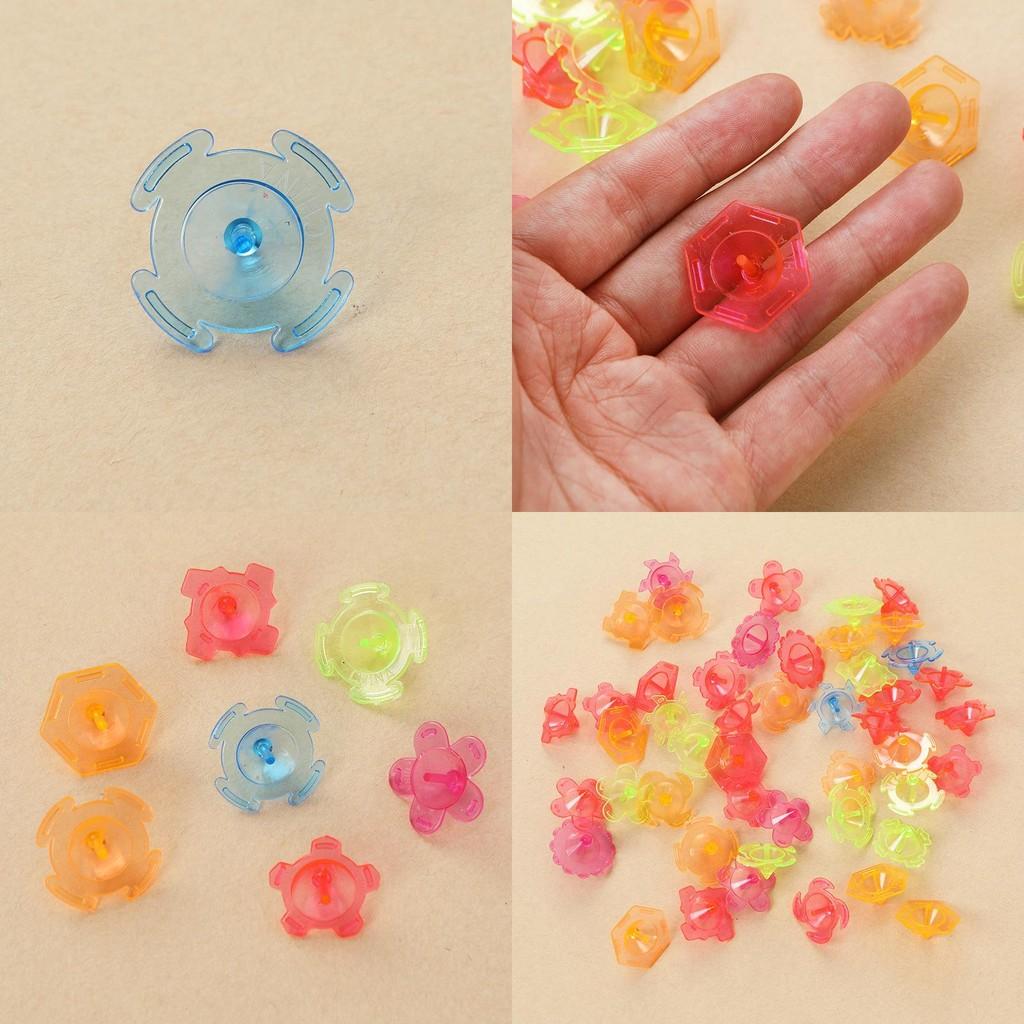 Plastic Hand Twist Transparent Gyroscope Toy For Kids Play And Collection