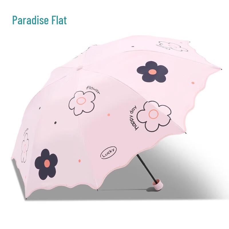 Heaven Large Flower UV Sun & Rain Folding Umbrella
