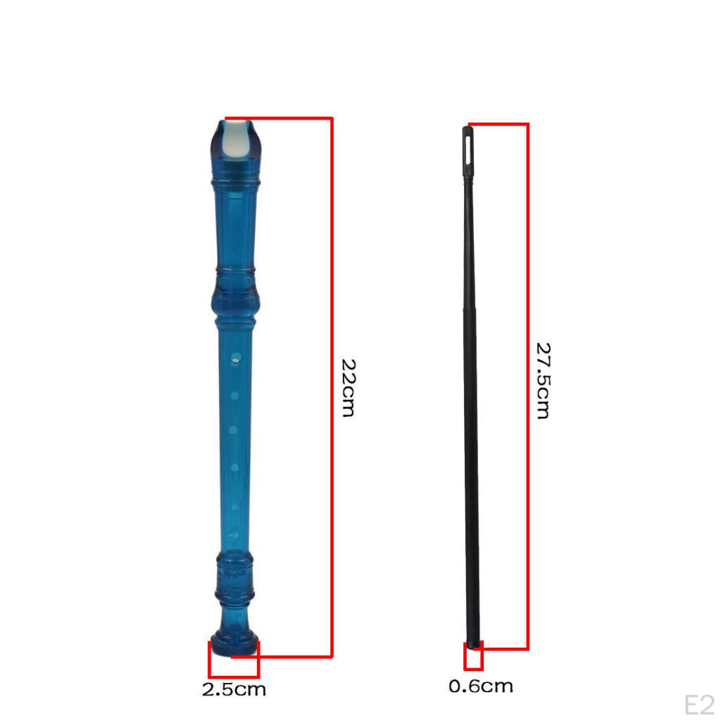 8 Hole Soprano Descent Flute with Cleaning
