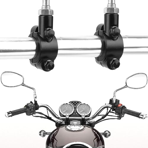 Motorcycle Mirror Mount Motorcycle Handlebar 22mm Universal Mirror Holder Mount Holder Adapter Clamp No Drilling Required Easy Installation For M