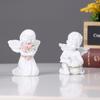 Creative Angel Figurine Cute Garden Miniature Sculpture Painted Little Angel Statue  New Year