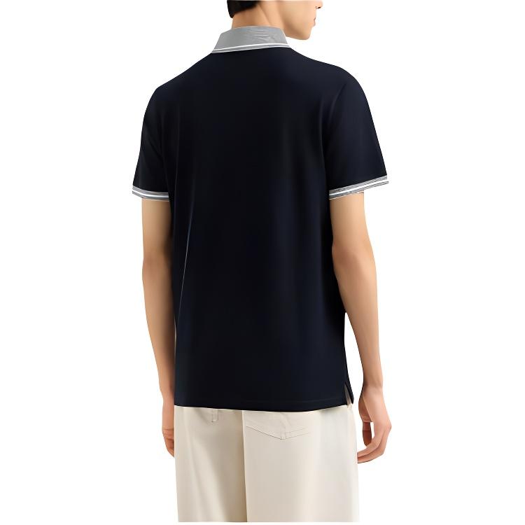 Emporio Armani Piped Collar Piqué Polo Shirt EM000852-AF12955-FB273