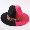 Popular European and American Classic Double-color Wide-brimmed Top Hat Men's and Women's Fashion OL Style Cowboy Hat Jazz Hat