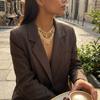 Five-pointed Star Metal Sequin Necklace Charm Metal Chain Choker Gold Collarbone Chain Girls