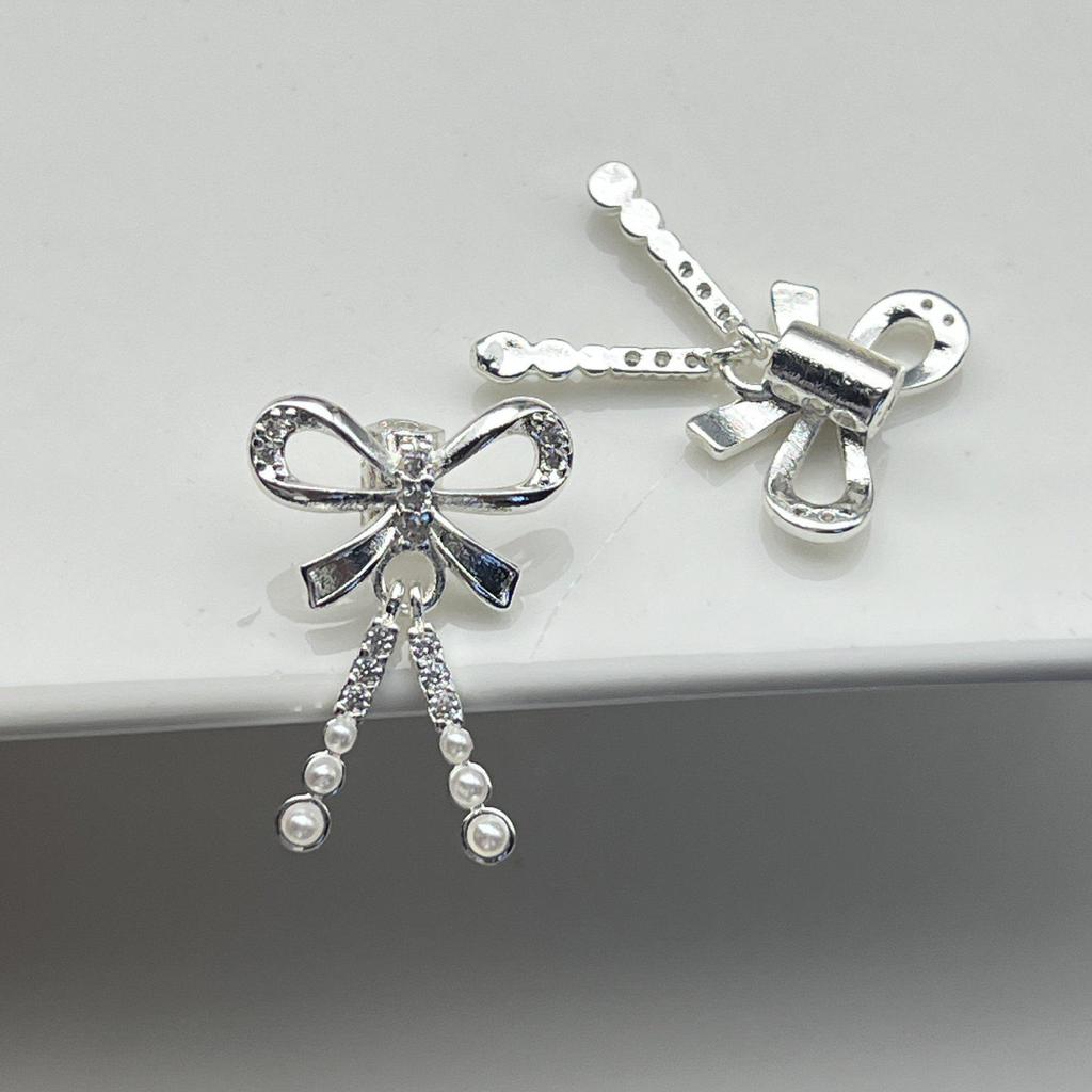 High Color Retention Pearl Bead Bow Pendant for DIY Handmade Accessories