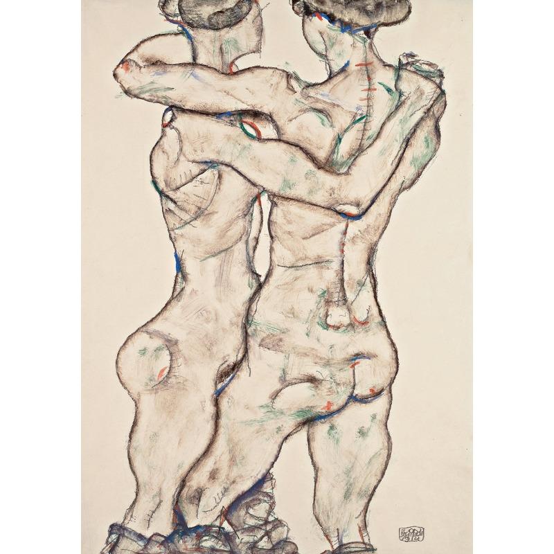 Egon Schiele Słynna Wystawa Obraz na Płótnie Portret Ciała Ludzkiego Plakaty Wydruki Sztuka na Ścianę Obrazy Nordyckie do Pokoju Wystrój Domu