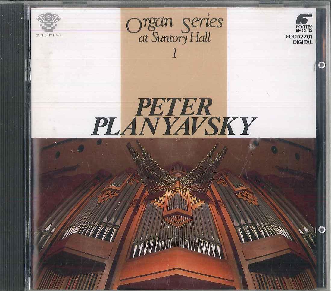 

CD PETER PLANYAVSKY Organ Series At Suntory Hall 1 FOCD2701 FONTEC 2001 Japan Classical Used