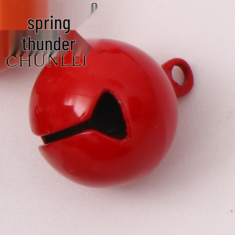 

14mm Painted Christmas Bell Ornament - Colorful Pendant, Spray-Painted Jewelry Bell, Keychain Accessory