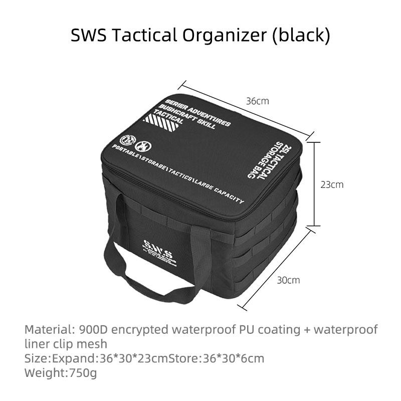 

Сумка для хранения походного снаряжения WELLHIKE 25 л, водонепроницаемая, складная, с разделителем для полевых условий, тактическая сумка для хранения на открытом воздухе чёрный