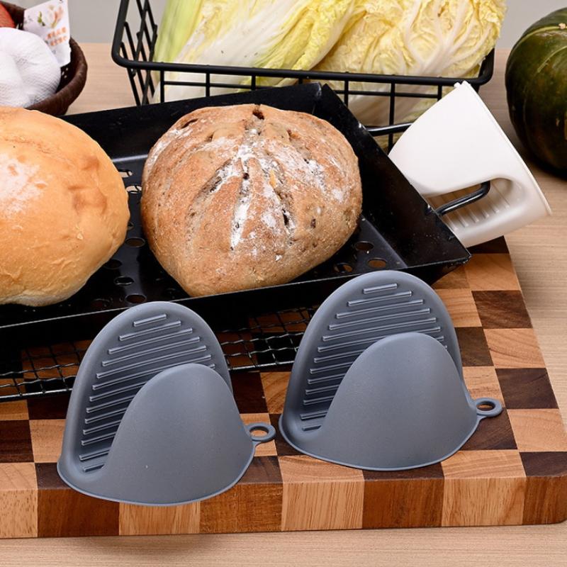 2Pcs Oven Mitts Silicone Heat Resistant Pinch Mitts Anti Scalding Non Slip Gloves Clips Pot Holder Cooking Baking Oven Mitts