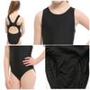 [VIISEN] Girls' One-Piece Sleeveless Swimsuit with Half Shorts - Competition Swimwear, Quick-Drying, Figure-Flattering, for Swimming School, Lessons,