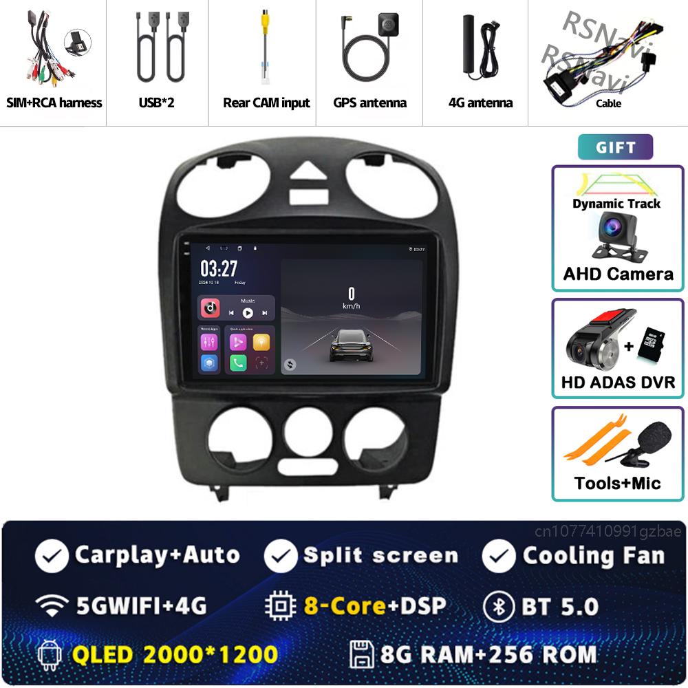 Android 14 Carplay Auto For VW Volkswagen Beetle 2000 2001 - 2012 Car Radio 4G WIFI Player Multimedia Srereo Navigation Video BT