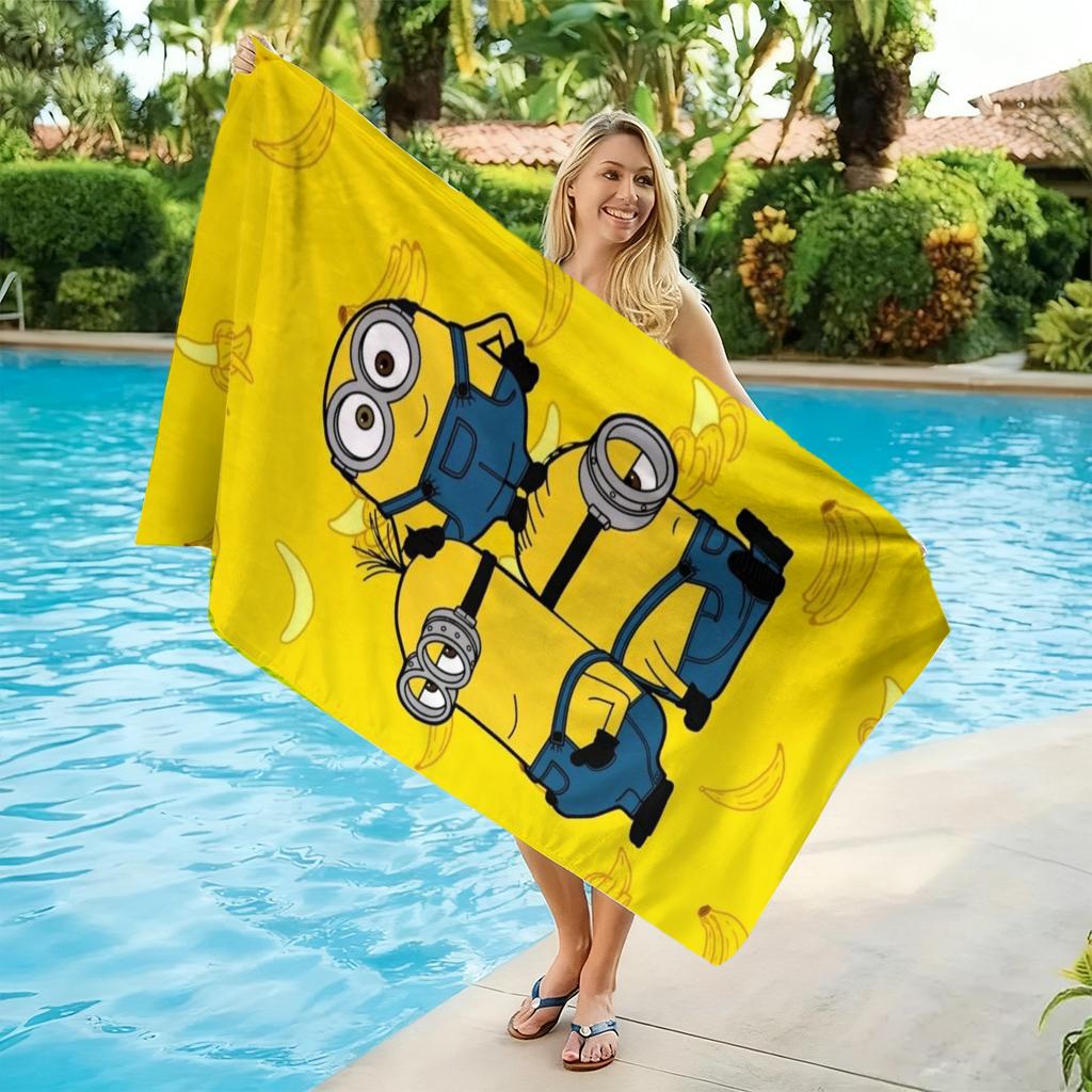 Big-eyed Cute Creature Bananamaster Beach Towel Quick-drying Suitable for Beach Vacation Pool Gym Cute Gift for Friends Families