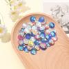 22/44/66PCS Resin Material Fish Scale Flat Back Corner Protector Colorful Flat Back Decoration, Inlaid Bezel Tray Pendant