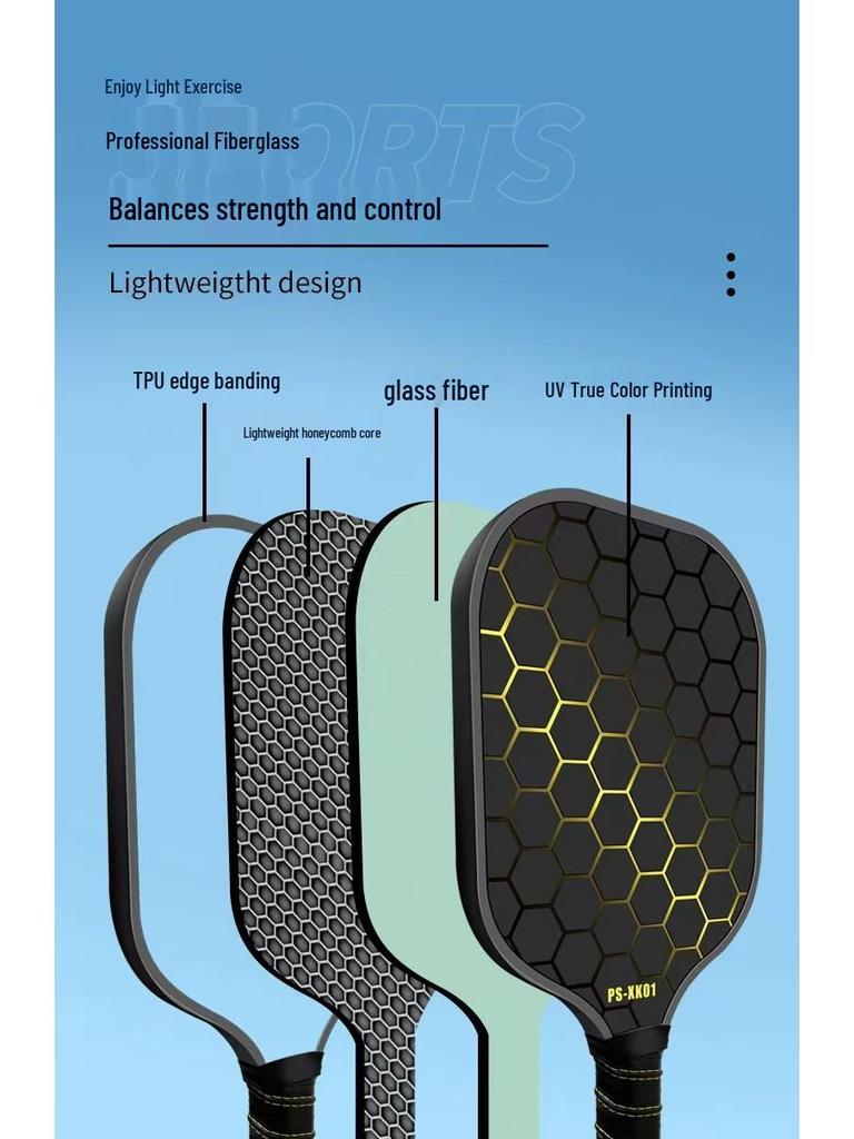 Popular Fiberglass Pickleball Paddle Sports Racket
