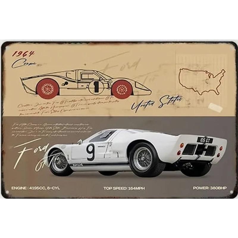 Garage Bar Metal Sign Vintage Wall Decor 20x30cm