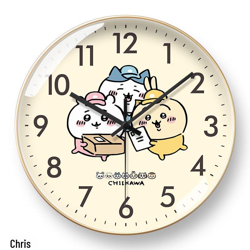 

Jiji Kawaii Silent Cartoon Wall Clock, Self-Setting, Radio-Controlled for Bedrooms, Living or Dining Rooms 8 inch