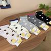 Spring/Summer 2026 Polka Dot Color Block Cotton Socks - Women's Candy Color Style with Rolled Hem